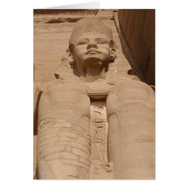 abu simbel sten hälsningskort (Framsidan)