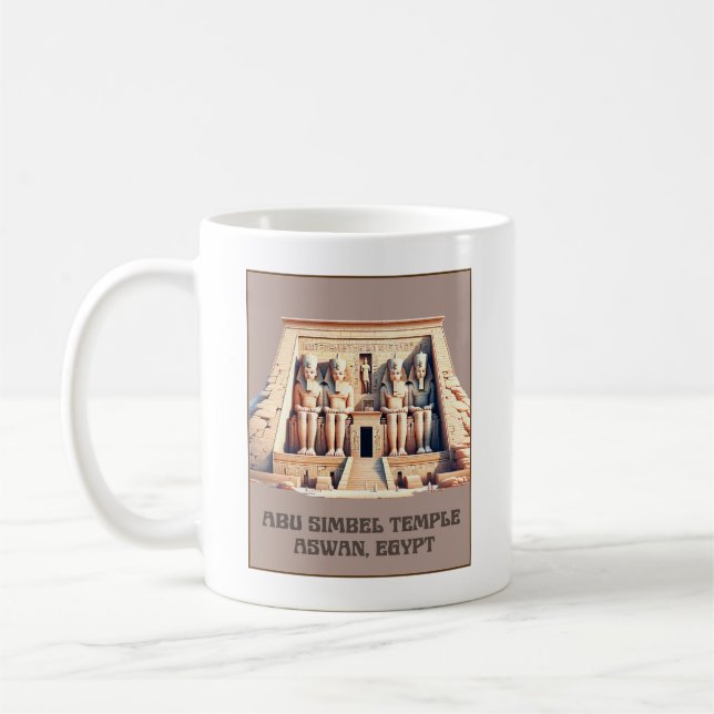 Abu Simbel Temple i Aswan, Egypten Kaffemugg (Vänster)