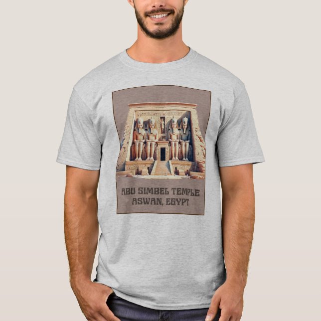 Abu Simbel Temple i Aswan, Egypten T Shirt (Framsida)