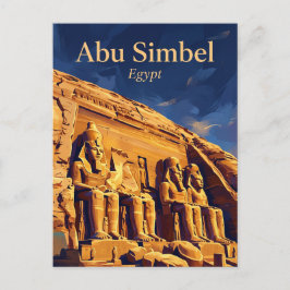 Abu Simbel-templen Egypten Vykort