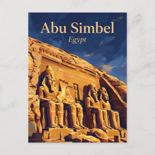 Abu Simbel-templen Egypten Vykort