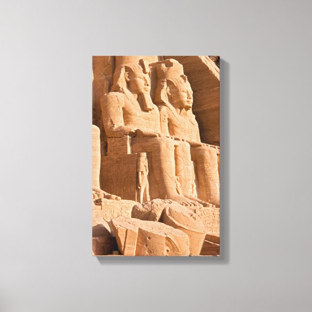 Abu Simbels Underbara tema - Ramses II - Egyptenen Canvastryck (Framsida)