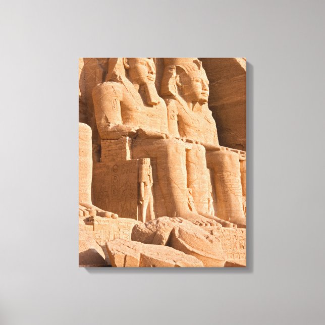 Abu Simbels Underbara tema - Ramses II - Egyptenen Canvastryck (Framsida)