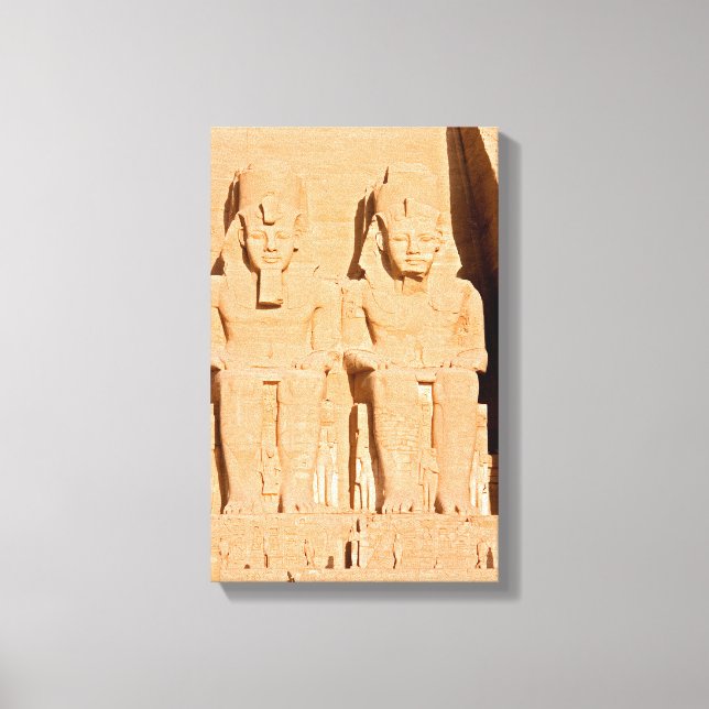 Abu Simbels Underbara tema - Ramses II - Egyptenen Canvastryck (Framsida)