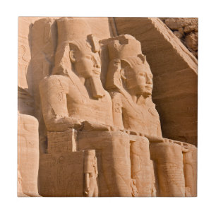 Abu Simbels Underbara tema - Ramses II - Egyptenen Kakelplatta