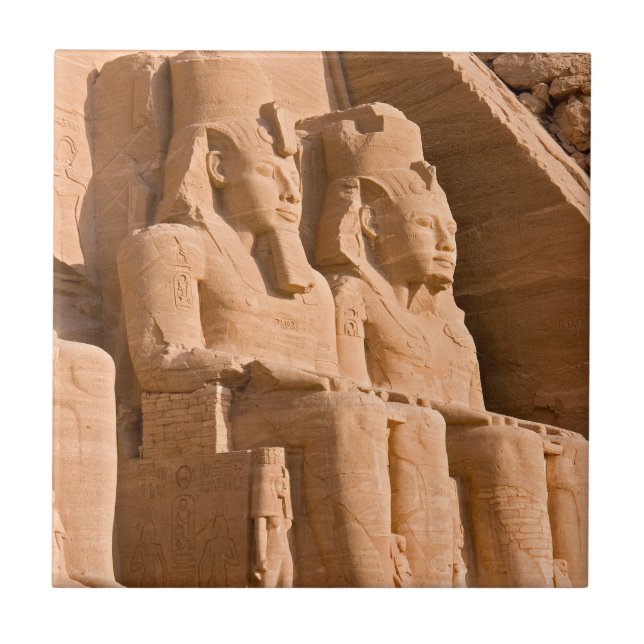 Abu Simbels Underbara tema - Ramses II - Egyptenen Kakelplatta (Framsidan)