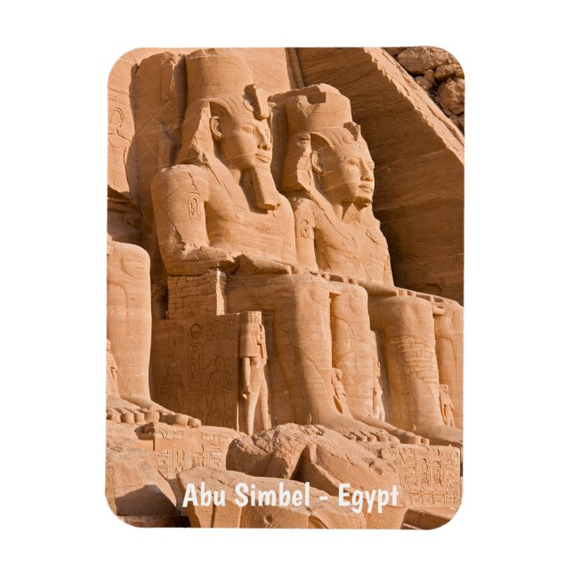 Abu Simbels Underbara tema - Ramses II - Egyptenen Magnet (Vertikal)