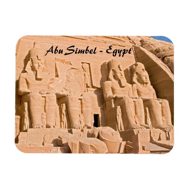 Abu Simbels Underbara tema - Ramses II - Egyptenen Magnet (Horisontell)