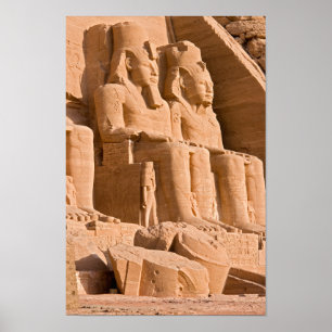 Abu Simbels Underbara tema - Ramses II - Egyptenen Poster