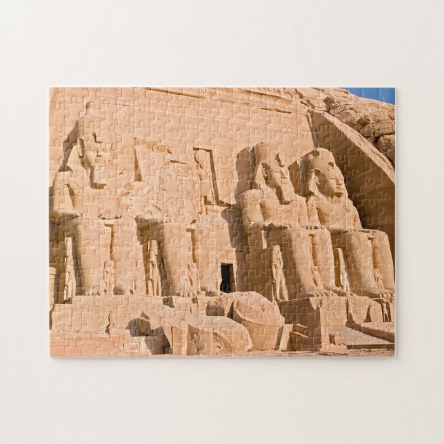 Abu Simbels Underbara tema - Ramses II - Egyptenen Pussel (Horisontell)