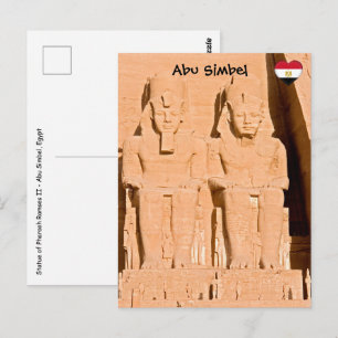 Abu Simbels Underbara tema - Ramses II - Egyptenen Vykort