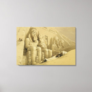Abu Simbels Underbara tempel, Nubia, från "Egypten Canvastryck