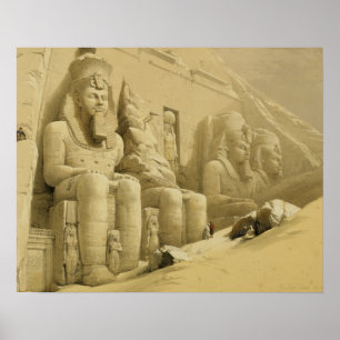 Abu Simbels Underbara tempel, Nubia, från "Egypten Poster