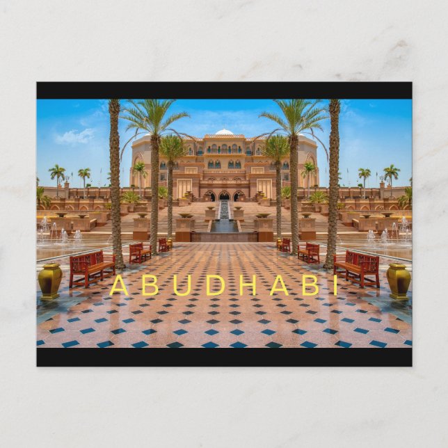 Abudhabi - Palace Vykort (Framsida)