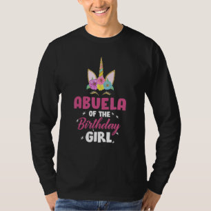 Abuela, Birthday Girl Unicorn Girls Familj T Shirt