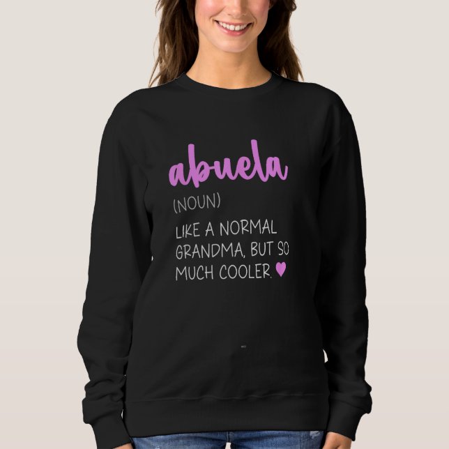 Abuela Definition Cute Mother's Day Grandma T Shirt (Framsida)