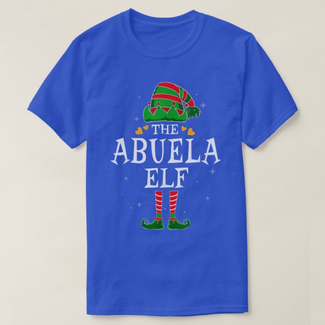 Abuela Elf-gruppen matchar familjens julgrra T Shirt (Design framsida)