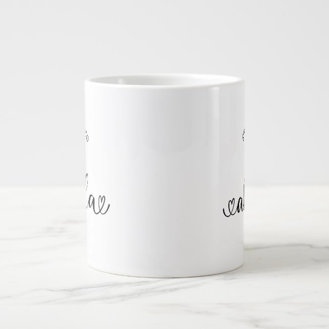 Abuela Establecerad Ny Mormor Present Jumbo Mugg (Framsidan)