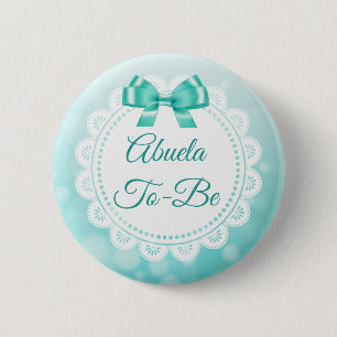 Abuela för att bli babyskor, knapp Teal Snöre