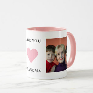 Abuela Nana Nonna Family Photo Kärlek You Grandma Mugg