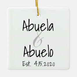 Abuela och Abuelo First Grandchild Ornament