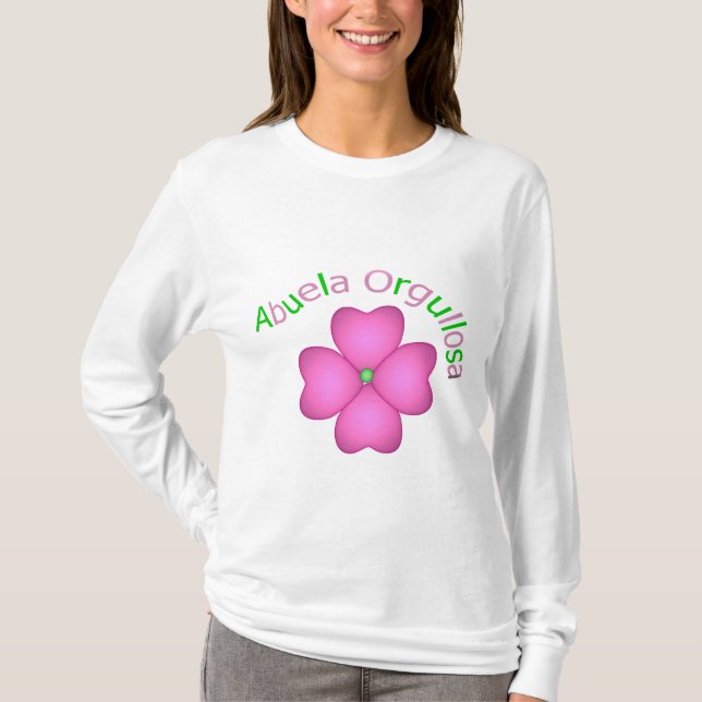 Abuela Orgullosa Tee Shirt (Framsida)