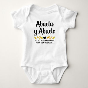 Abuela y Abuelo Spanska Graviden Announcement T Shirt