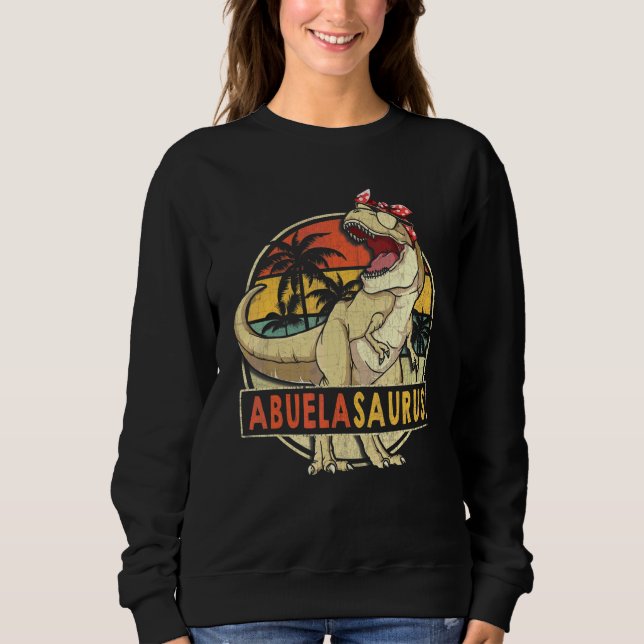 Abuelasaurus Retro T Rex Dinosaur Abuela Family Mo T Shirt (Framsida)