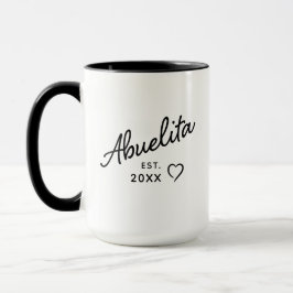 Abuelita Est År Graviditetsupptäckt & Mors dag Mugg