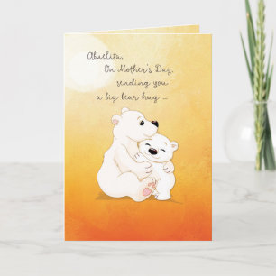 Abuelita Mors dag Bear Hugs åt dig Kort