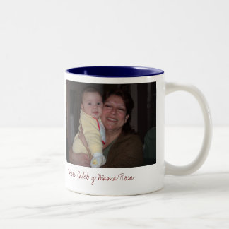 AbuelitaAndMeDucky Besos Caleb y mamma Rosa Två-Tonad Mugg