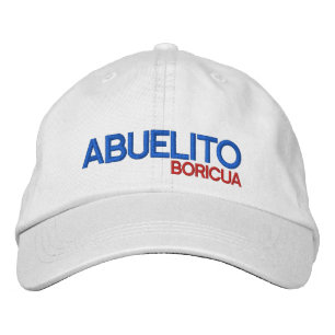 Abuelito Boricua: Puerto Rico Broderad Keps