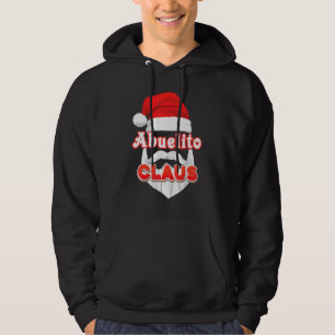 Abuelito Claus jultomten Ansikte Merry Ugly Swe Hoodie