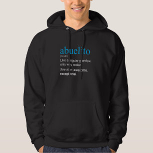 Abuelito Definition Noun som en morfar-ensam ull Hoodie