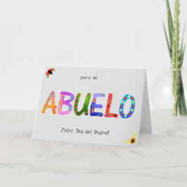 ABUELO Bold Geometric Boho Far's Day Card Kort