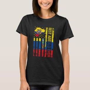 Abuelo Ecuadorian Grandpa - Ecuador USA flagga Fat T Shirt