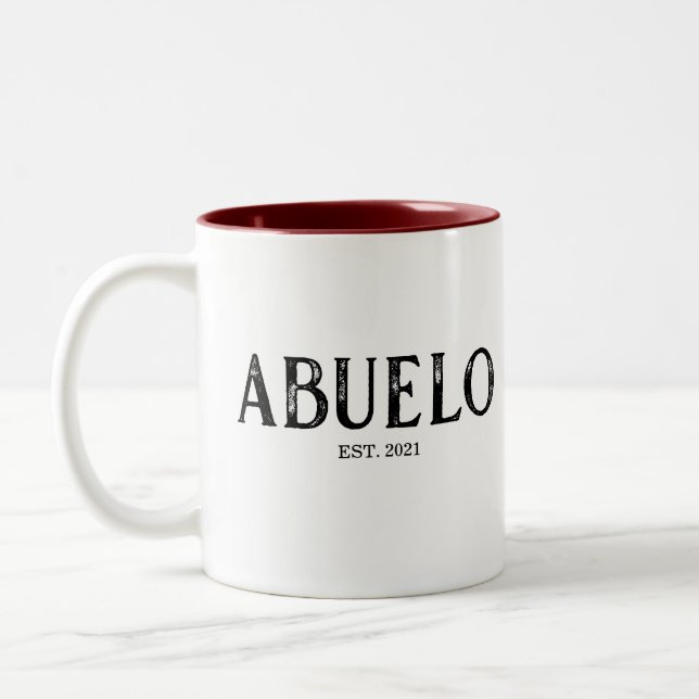 Abuelo Grundad År Två-Tonad Mugg (Vänster)