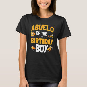 Abuelo of the Birthday Boy Construction Worker Bda T Shirt