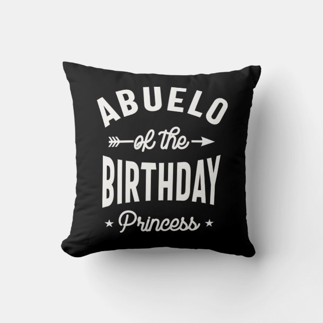 Abuelo of the Birthday Princess Kudde (Framsida)