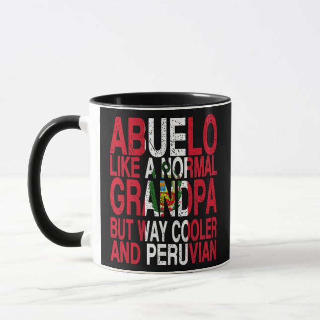 Abuelo Peruvian Grandpa Peruvian Fars dag  Mugg (Vänster)