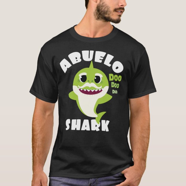 Abuelo Shark Gift Cute Baby Shark Design Matching T Shirt (Framsida)