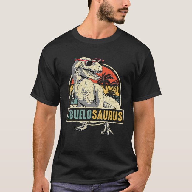 Abuelosaurus t Rex Dinosaur Abuelo Saurus Family M Shirt (Framsida)