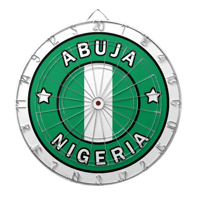 Abuja Nigeria Darttavla (Framsidan)