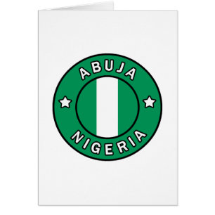 Abuja Nigeria Hälsningskort
