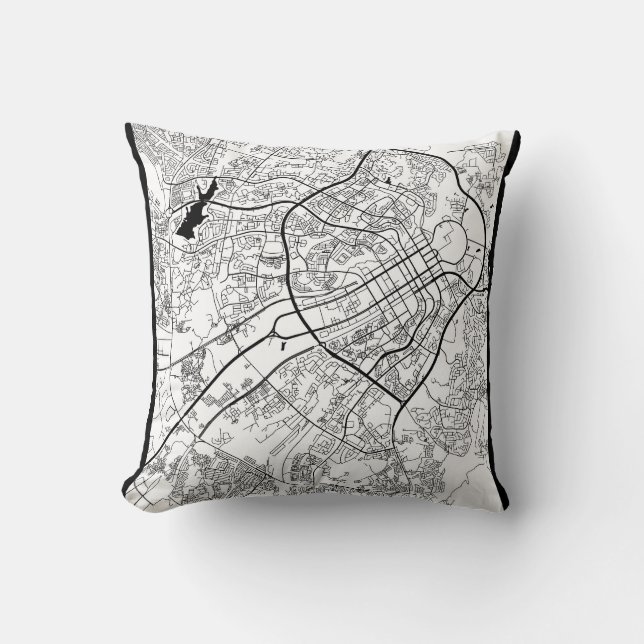 Abuja Nigeria Map Kudde (Framsida)