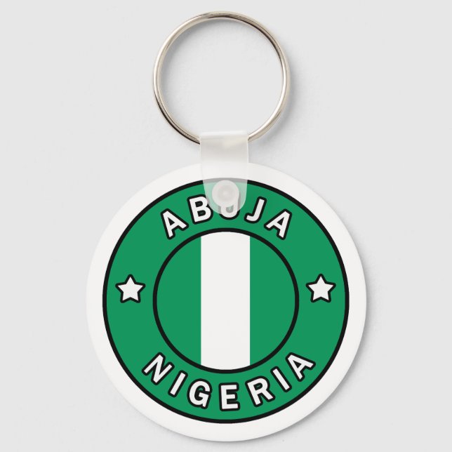 Abuja Nigeria Nyckelring (Framsida)