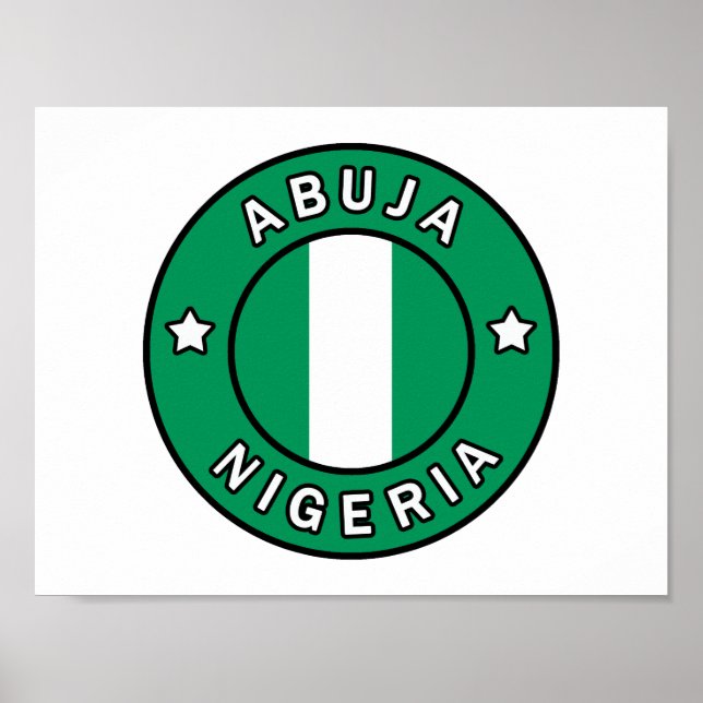 Abuja Nigeria Poster (Framsidan)