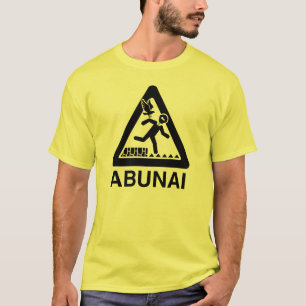 Abunai skjorta, klar logotyp t shirt