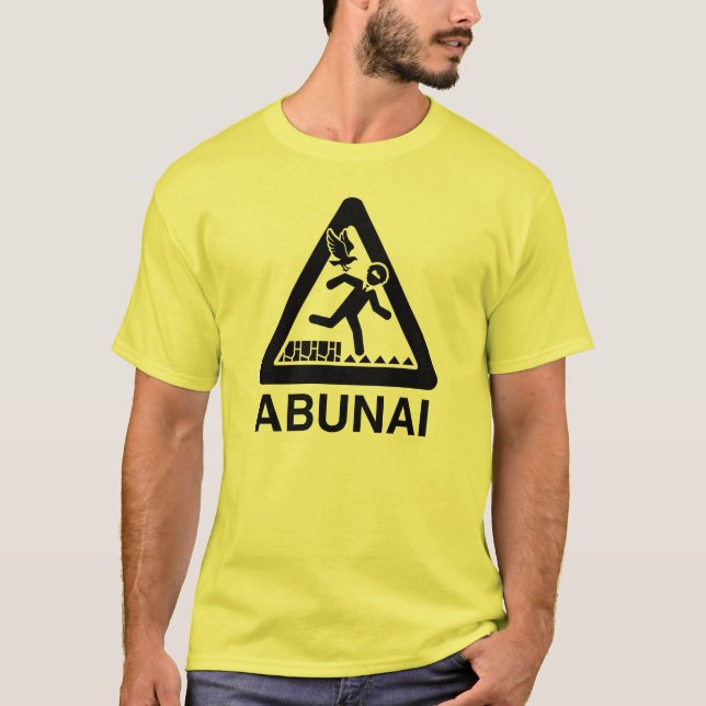 Abunai skjorta, klar logotyp t shirt (Framsida)