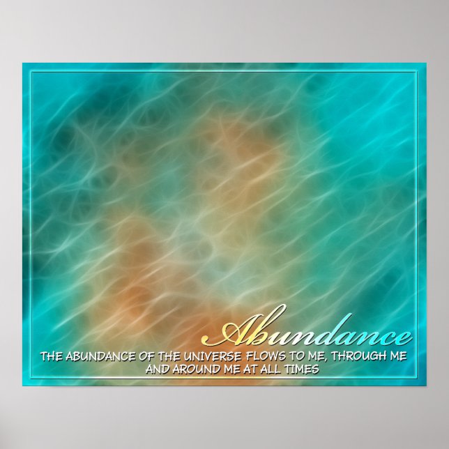 Abundance Abstrakt Energy Poster (Framsidan)